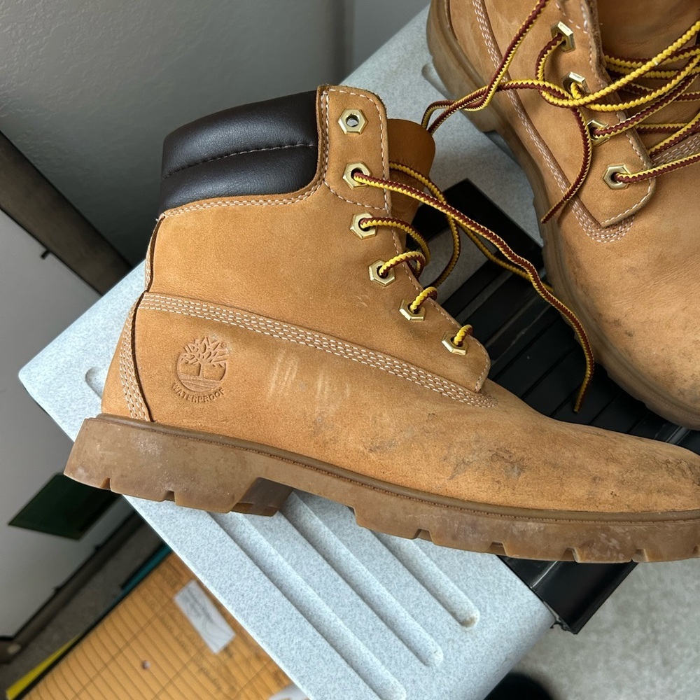 Timberland Vintage Leather Lace-up Leather Boots (1990s), Size 7
